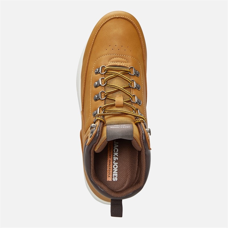 JACK & JONES Mens Melfort PU Boots Honey - Image 4