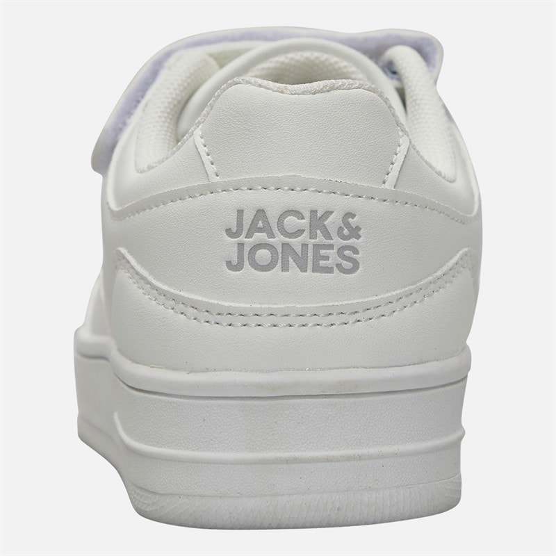 JACK & JONES Boys North PU Trainers Bright White - Image 3