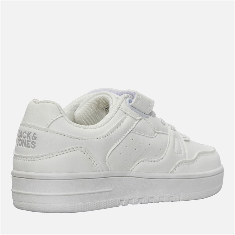 JACK & JONES Boys North PU Trainers Bright White - Image 5