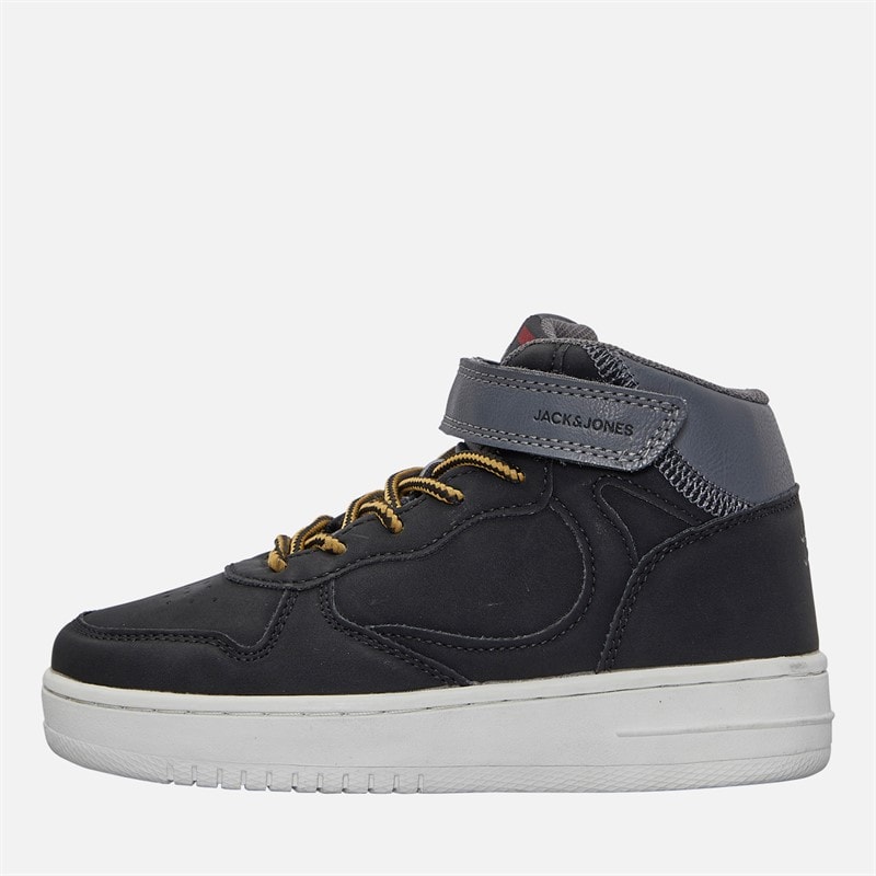 JACK & JONES Boys Bolt PU Mid Trainers Black