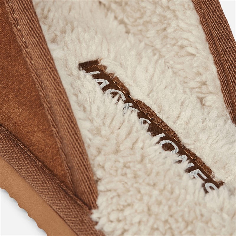 JACK & JONES Junior Boys Dudely Slippers Almond - Image 4