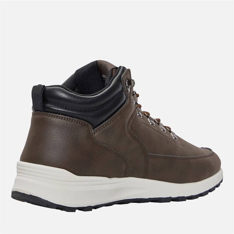 JACK & JONES Mens Melfort PU Boots Java - Image 5