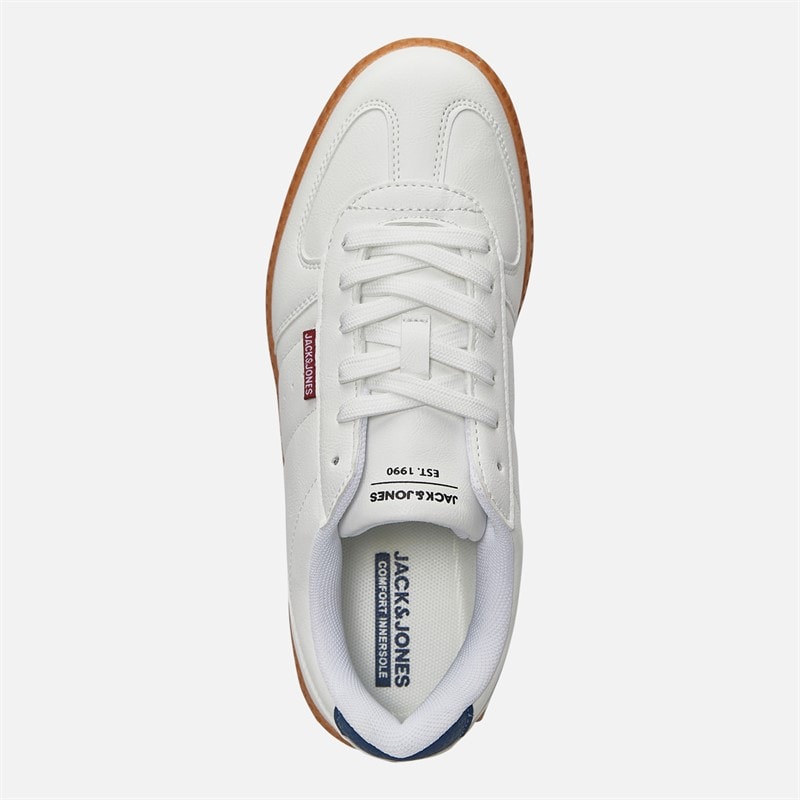 JACK & JONES Junior Boys Hype PU Trainers Bright White - Image 4