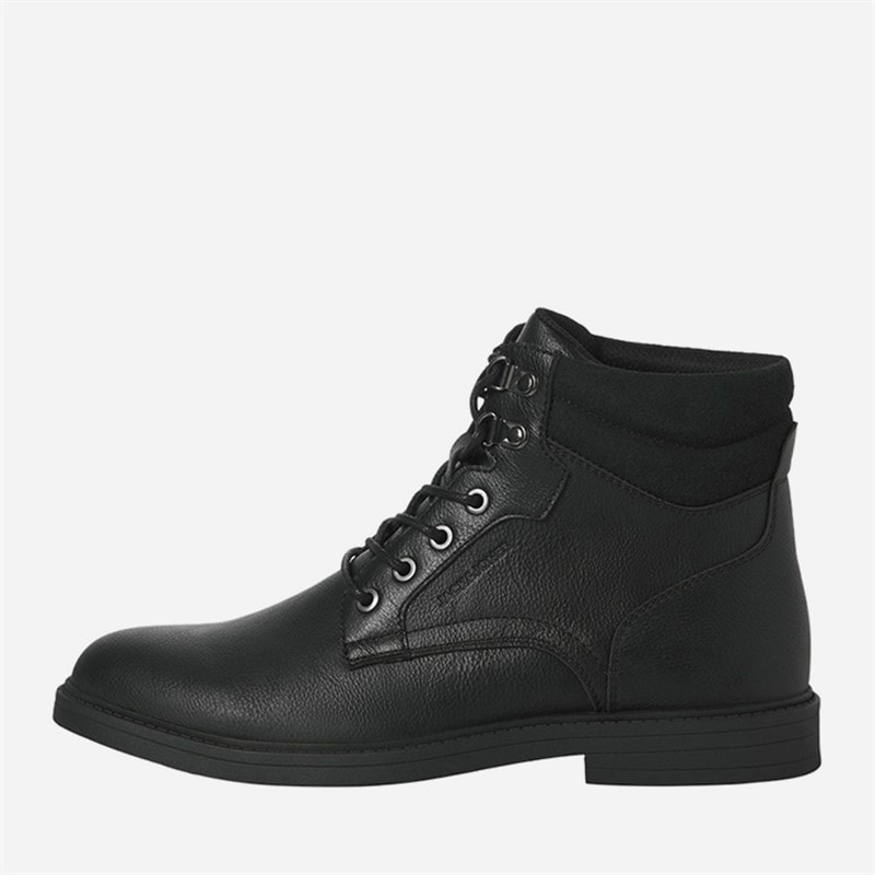 JACK & JONES Mens Ballentin PU Boots Anthracite