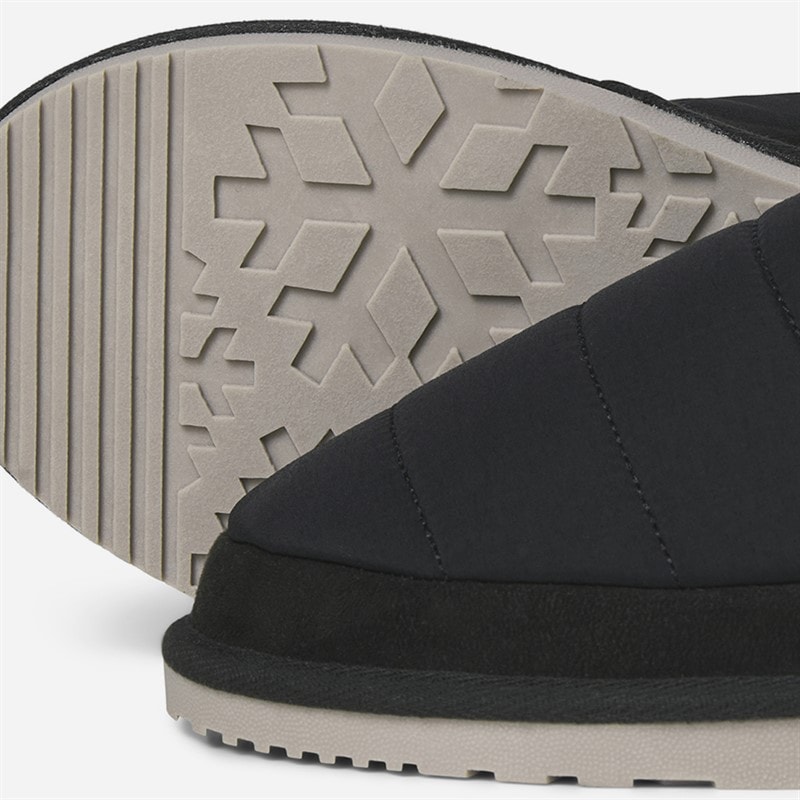 JACK & JONES Mens Puff Mule Slippers Anthracite - Image 2