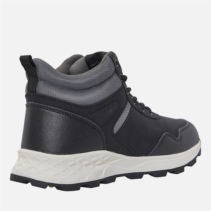 JACK & JONES Boys Trek Winter Boots Black - Image 5