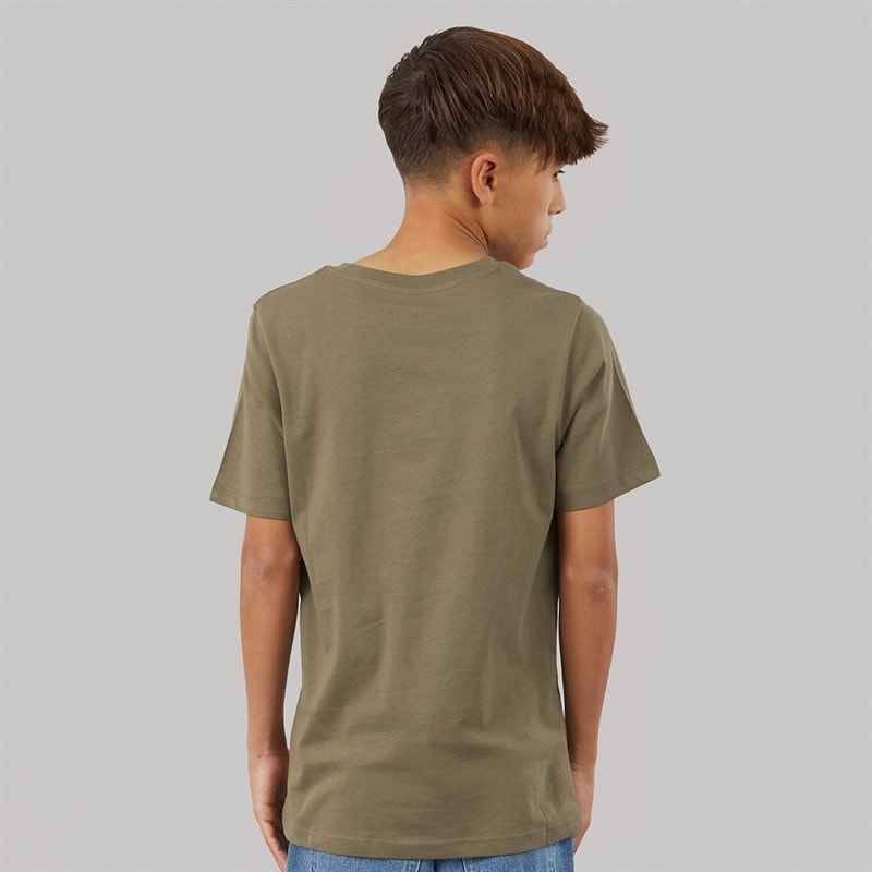 JACK & JONES Boys Haris Three Pack T-Shirts Black/Falcon/Magical Forest - Image 3