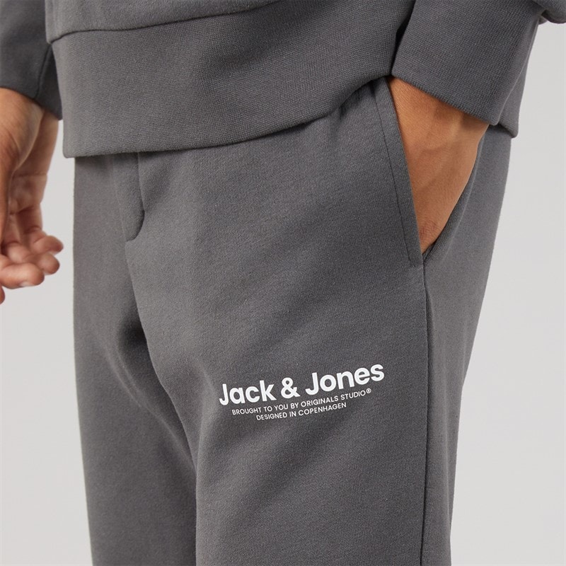 JACK & JONES Boys Vesterbro Quarter Zip Sweatshirt Tracksuit Asphalt - Image 5