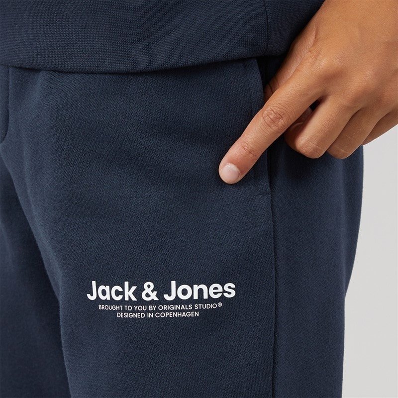 JACK & JONES Boys Vesterbro Quarter Zip Sweatshirt Tracksuit Navy Blazer - Image 5