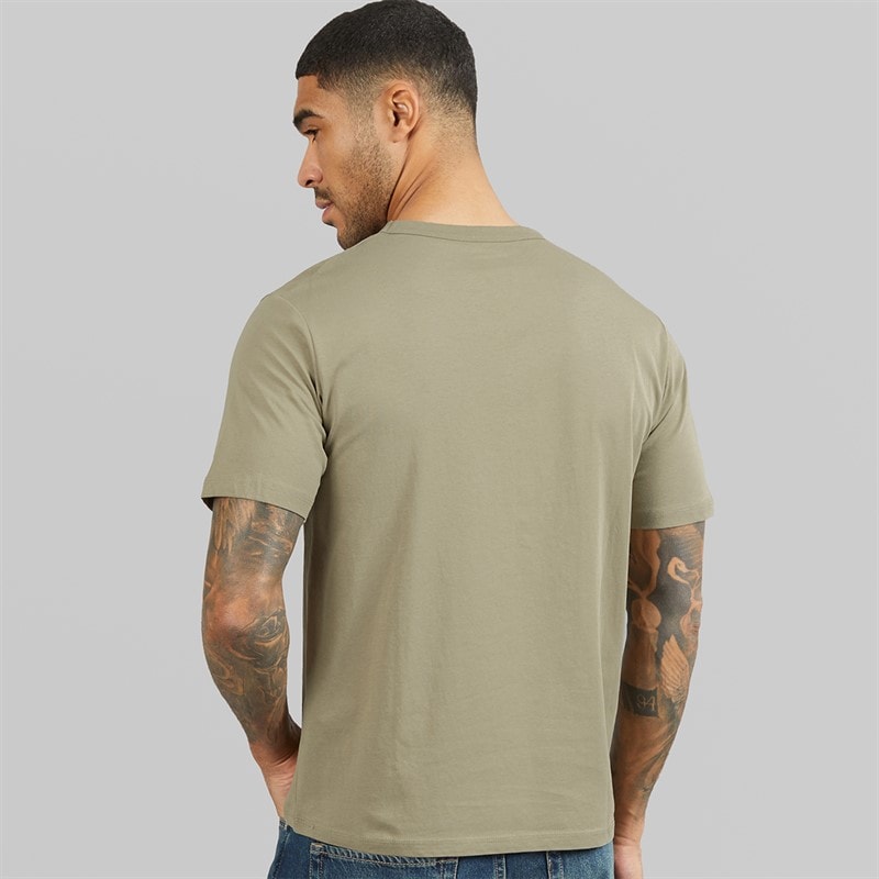 JACK & JONES Mens Alliance Crew Neck T-Shirt Vetiver - Image 2