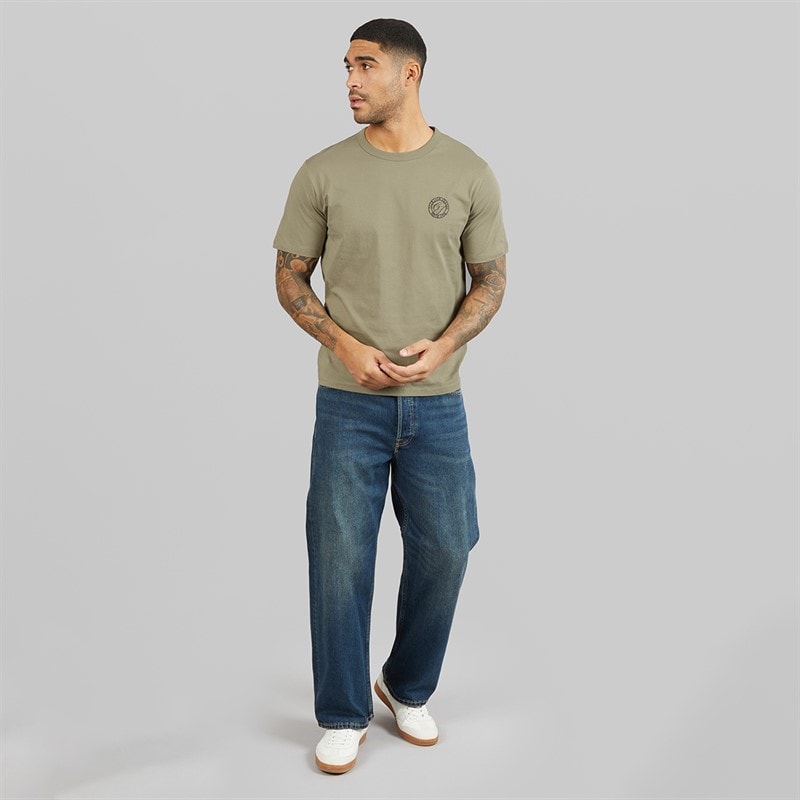 JACK & JONES Mens Alliance Crew Neck T-Shirt Vetiver - Image 4