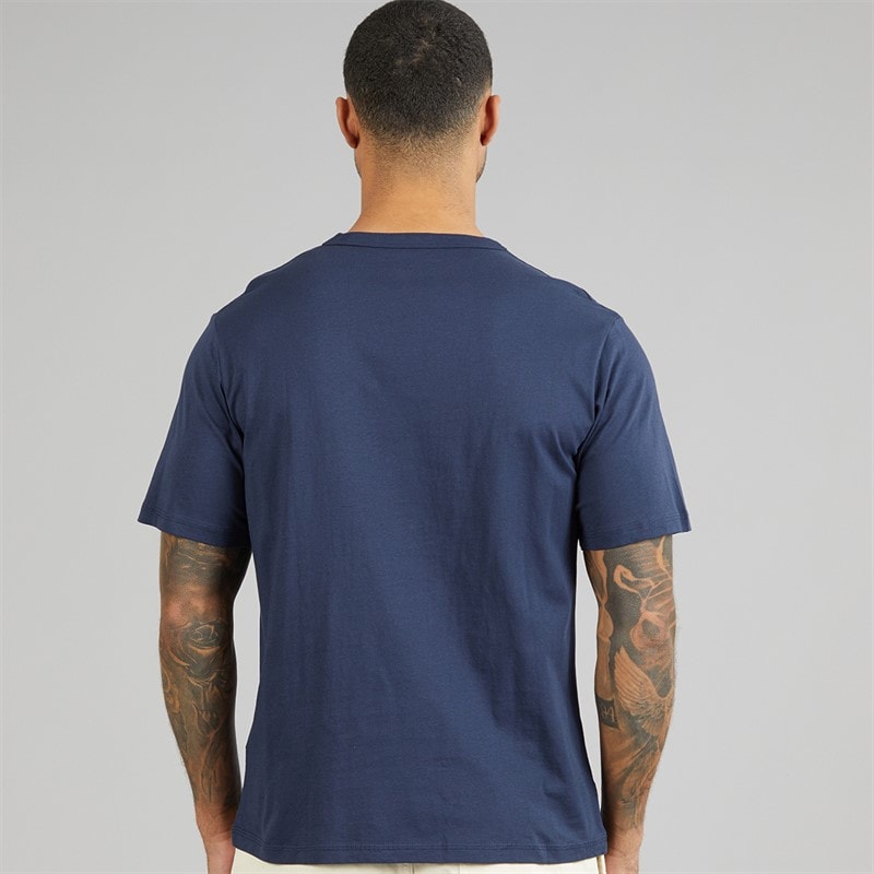 JACK & JONES Mens Alliance Crew Neck T-Shirt Navy Blazer - Image 2