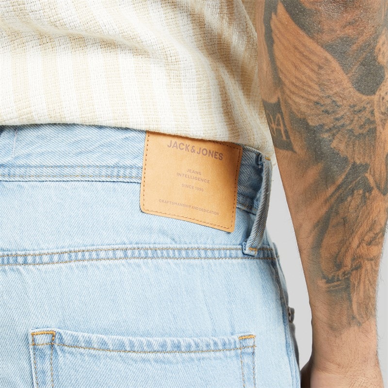 JACK & JONES Mens Tony Original Akm 101 Shorts Blue Denim - Image 3