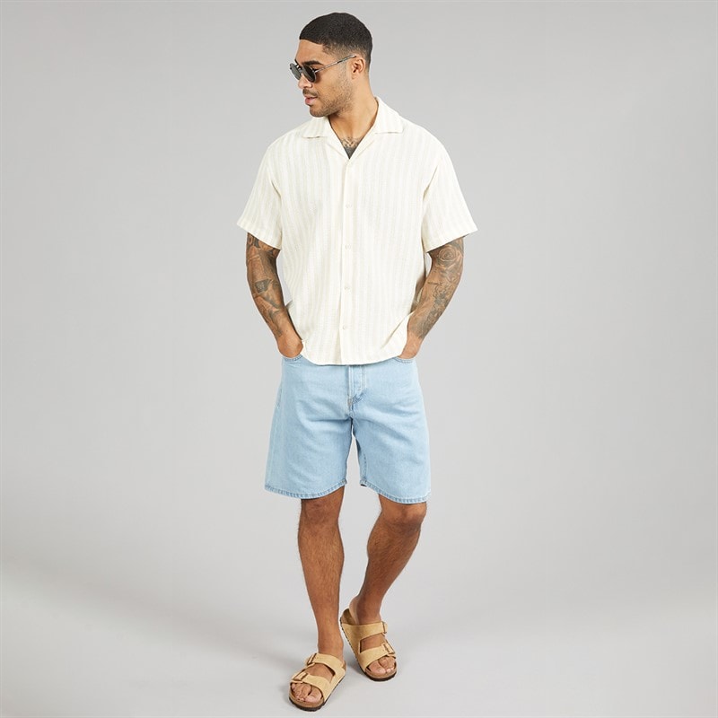 JACK & JONES Mens Tony Original Akm 101 Shorts Blue Denim - Image 4