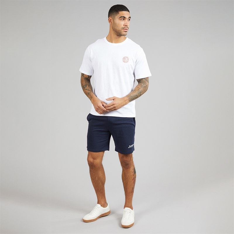 JACK & JONES Mens Alliance Crew Neck T-Shirt Bright White - Image 4