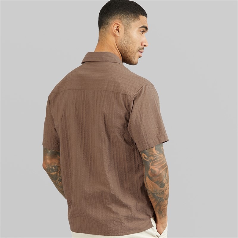 JACK & JONES Mens Tyson Resort Short Sleeve Shirt Falcon - Image 2