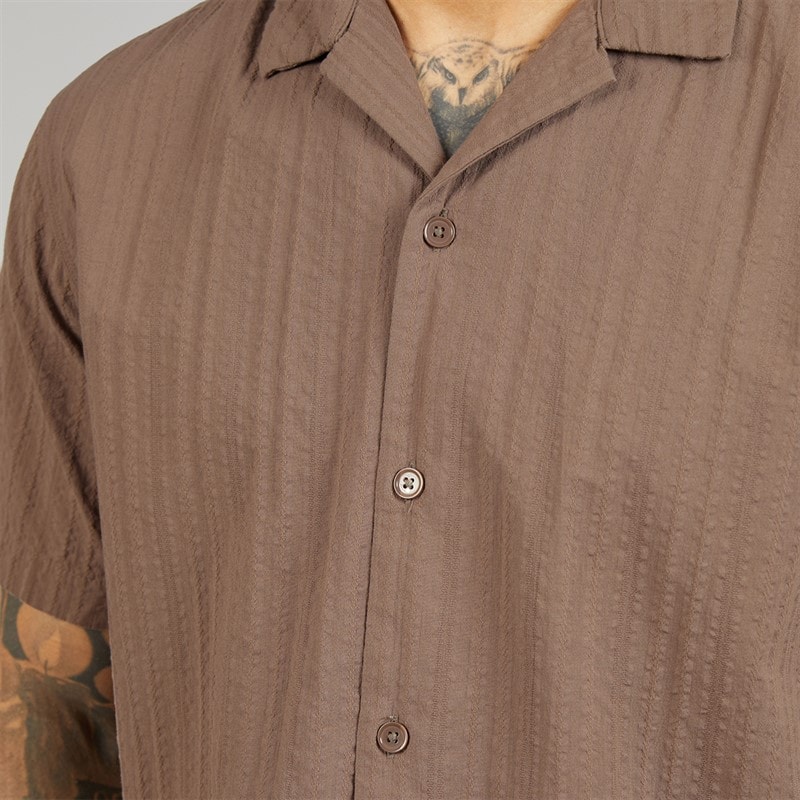 JACK & JONES Mens Tyson Resort Short Sleeve Shirt Falcon - Image 3