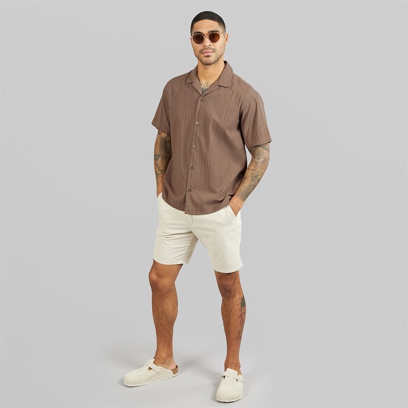 JACK & JONES Mens Tyson Resort Short Sleeve Shirt Falcon - Image 4