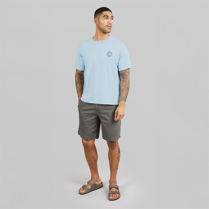 JACK & JONES Mens Alliance Crew Neck T-Shirt Celestial Blue - Image 4