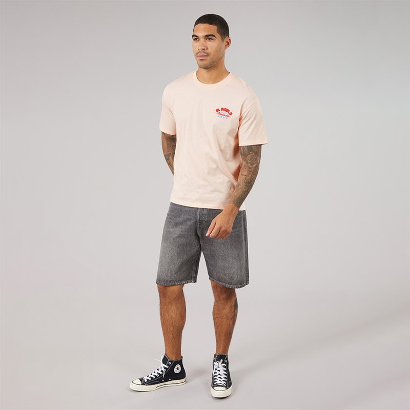 JACK & JONES Mens Oricon Graphic T-Shirt Pearl Blush - Image 4