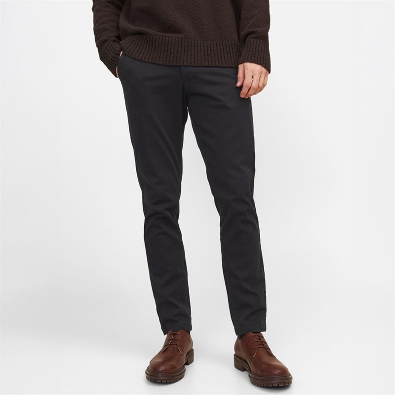 JACK & JONES Mens Marco Dave Chinos Black - Image 1