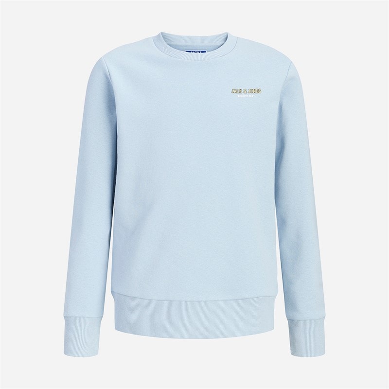 JACK & JONES Boys Game Set Match Sweatshirt Celestial Blue - Image 2