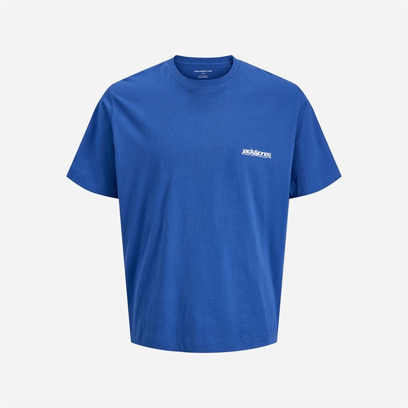 JACK & JONES Boys Union T-Shirt Beaucoup Blue - Image 2