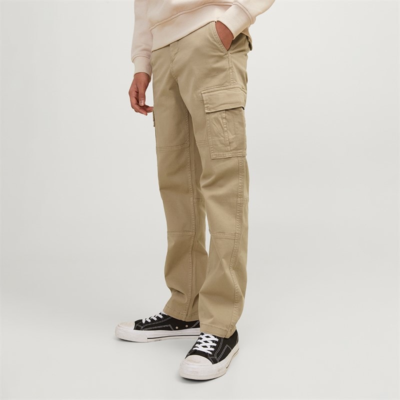 JACK & JONES Boys Harlow Cargo Trousers Crockery