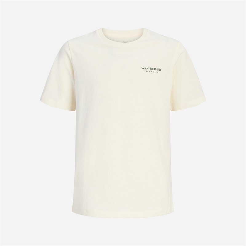 JACK & JONES Boys Wanderer T-Shirt Antique White - Image 2