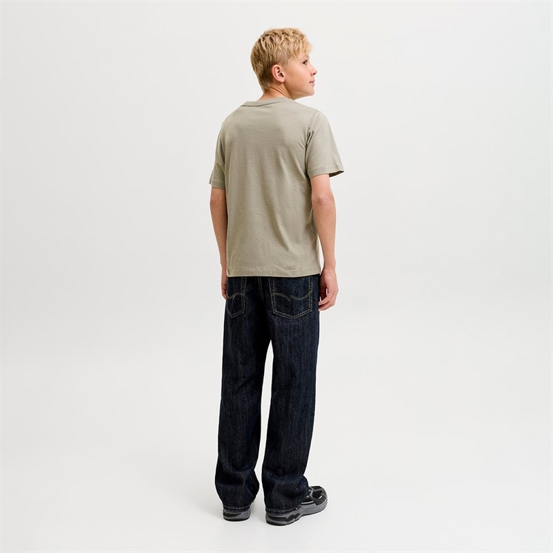 JACK & JONES Boys Fusion Dots Print T-Shirt Vetiver - Image 3