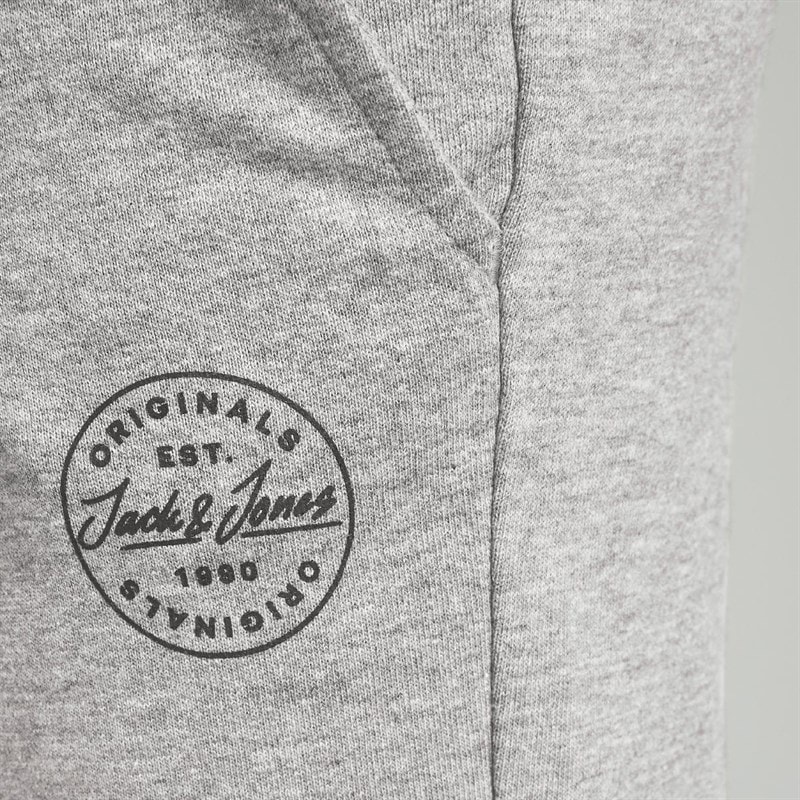 JACK & JONES Boys Sweat Shorts Light Grey Melange - Image 3