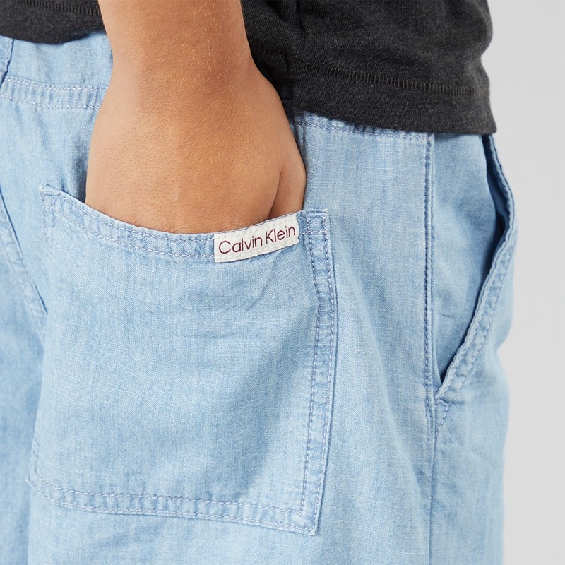 Calvin Klein Jeans Boys Shorts Azure Light - Image 3
