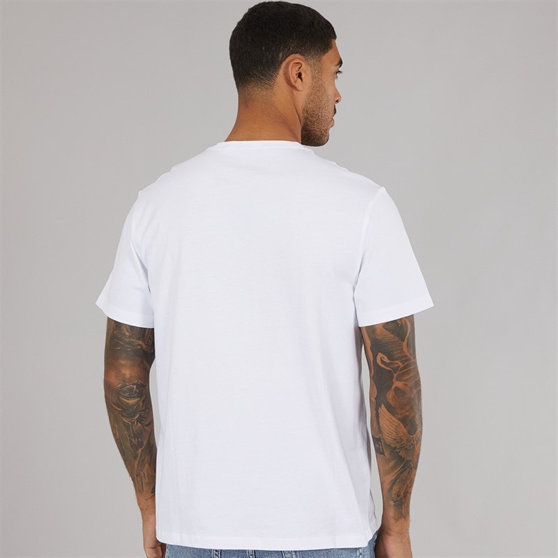 Calvin Klein Jeans Mens Acid Wash T-Shirt Brilliant White - Image 2
