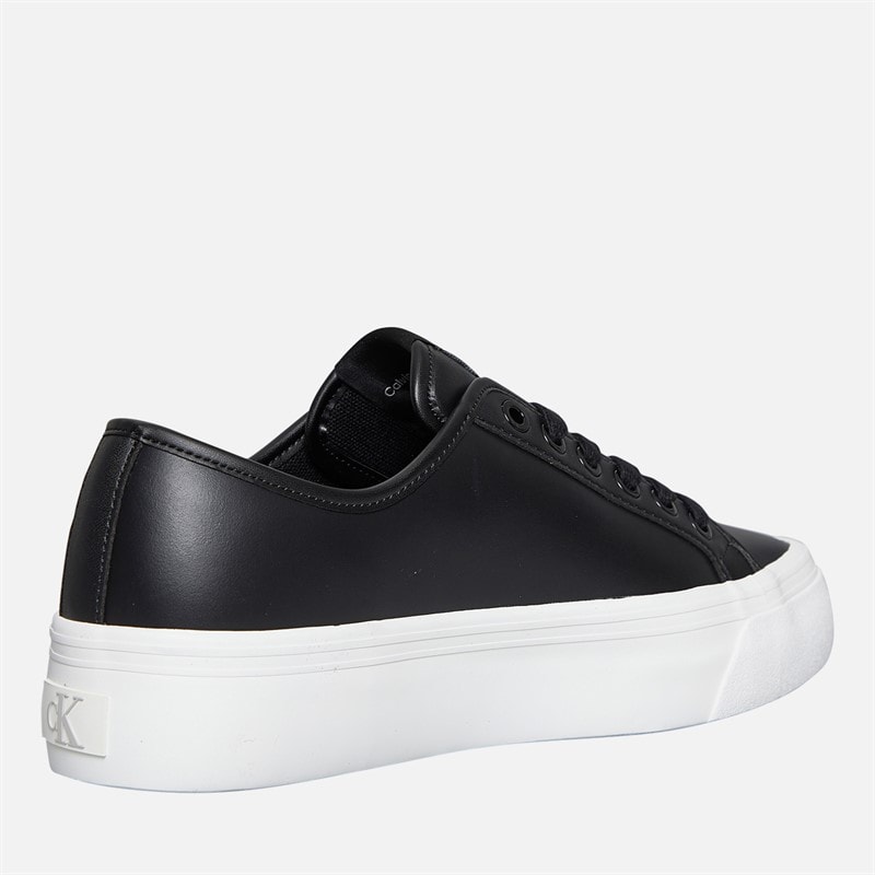 Calvin Klein Jeans Womens Platform Vulc Trainers Ck Black - Image 5