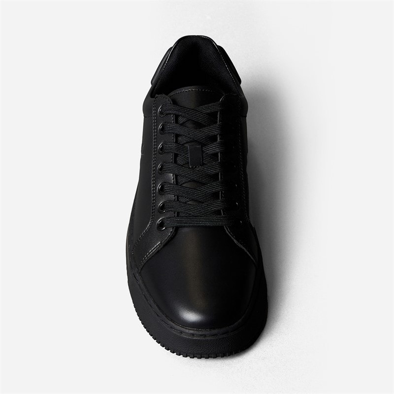 Calvin Klein Jeans Mens Chunky Cupsole Trainers Triple Black - Image 4