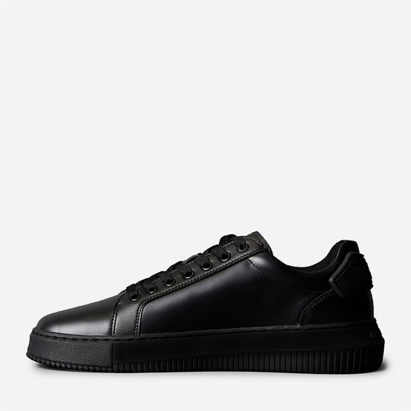 Calvin Klein Jeans Mens Chunky Cupsole Trainers Triple Black - Image 5