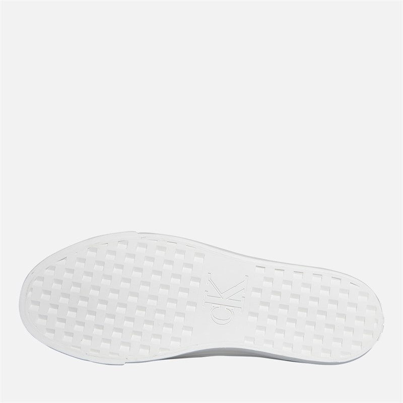 Calvin Klein Jeans Womens Flatform Vulc Trainers Natural Jacquard - Image 2