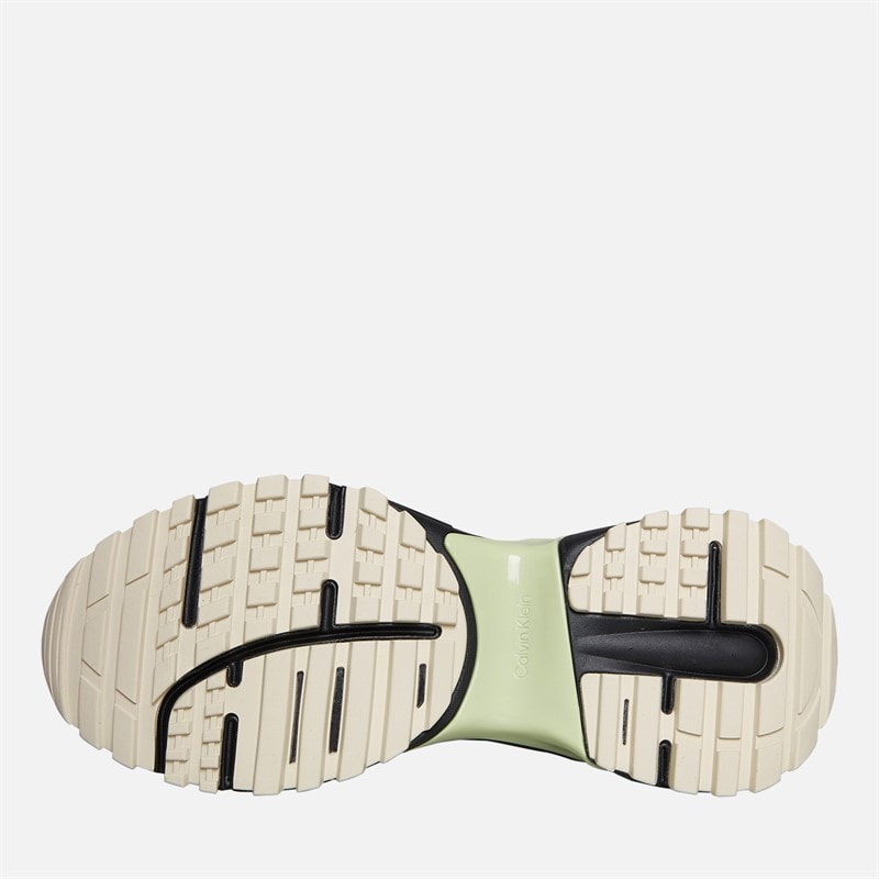 Calvin Klein Jeans Womens Hike Runner Trainers Black/Pistachio/White Jade - Image 2