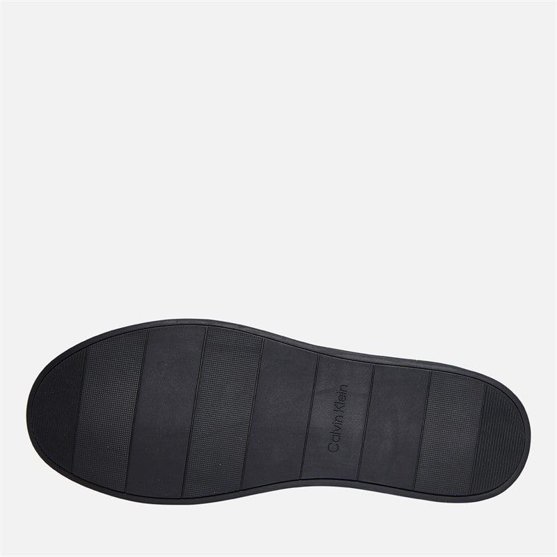 Calvin Klein Jeans Mens Lace Up Trainers Triple Black - Image 2