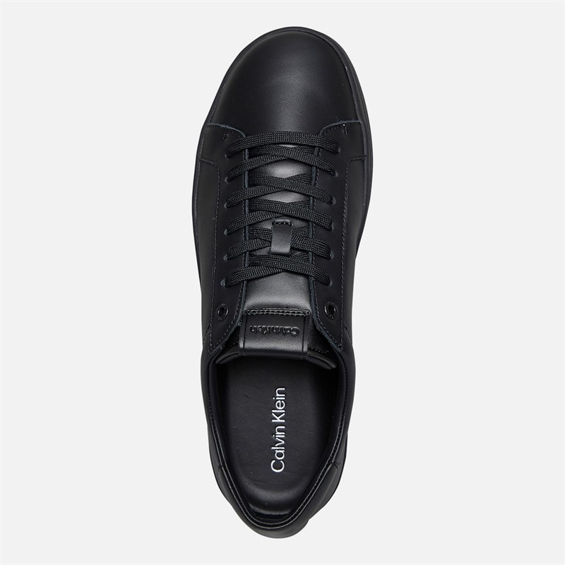 Calvin Klein Jeans Mens Lace Up Trainers Triple Black - Image 4