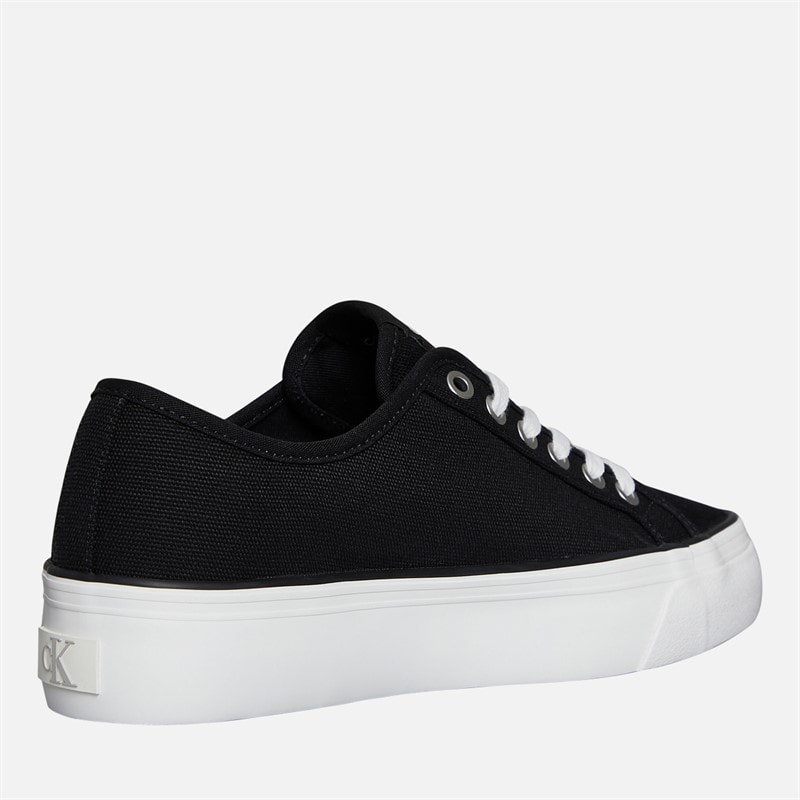 Calvin Klein Jeans Womens Flatform Vulc Trainers Ck Black - Image 5