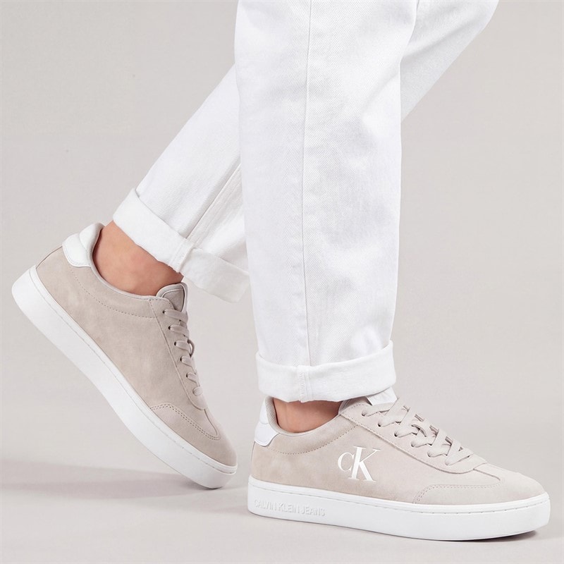 Calvin Klein Jeans Womens Suede Trainers Moonstruck