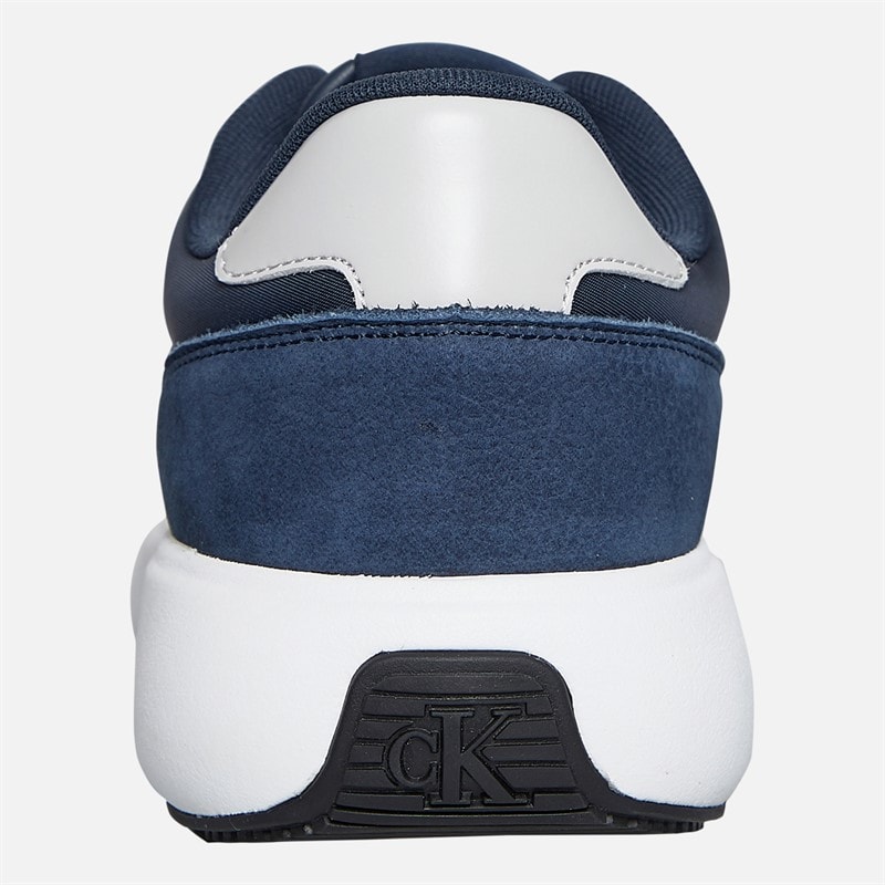 Calvin Klein Jeans Mens Athleisure Trainers Calvin Navy/B White/Oyster Mushroom - Image 3