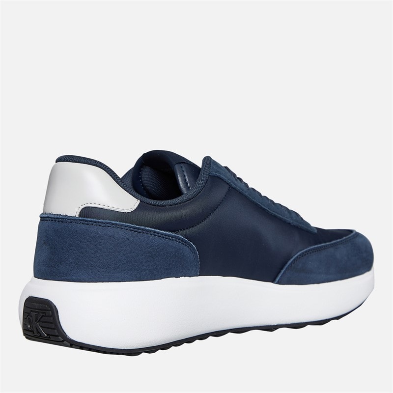Calvin Klein Jeans Mens Athleisure Trainers Calvin Navy/B White/Oyster Mushroom - Image 5