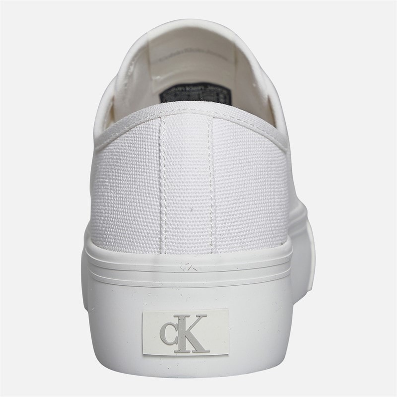 Calvin Klein Jeans Womens Flatform Vulc Trainers Bright White - Image 3