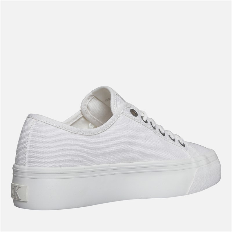 Calvin Klein Jeans Womens Flatform Vulc Trainers Bright White - Image 5