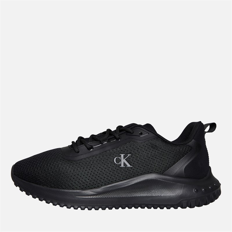 Calvin Klein Jeans Mens EVA Runner Trainers Triple Black - Image 1