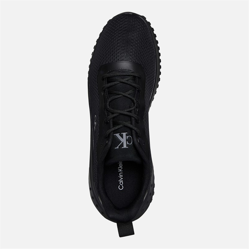 Calvin Klein Jeans Mens EVA Runner Trainers Triple Black - Image 4
