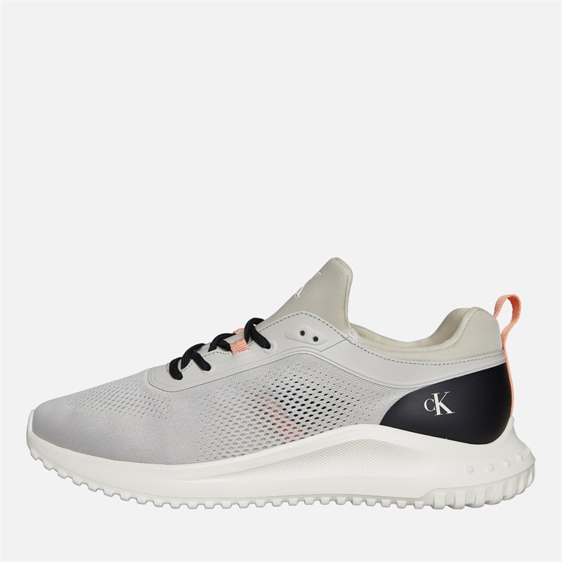 Calvin Klein Jeans Mens Eva Runner Trainers Moonstruck/Creamy White/Orange - Image 1