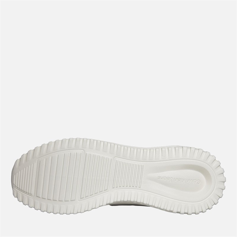 Calvin Klein Jeans Mens Eva Runner Trainers Moonstruck/Creamy White/Orange - Image 2